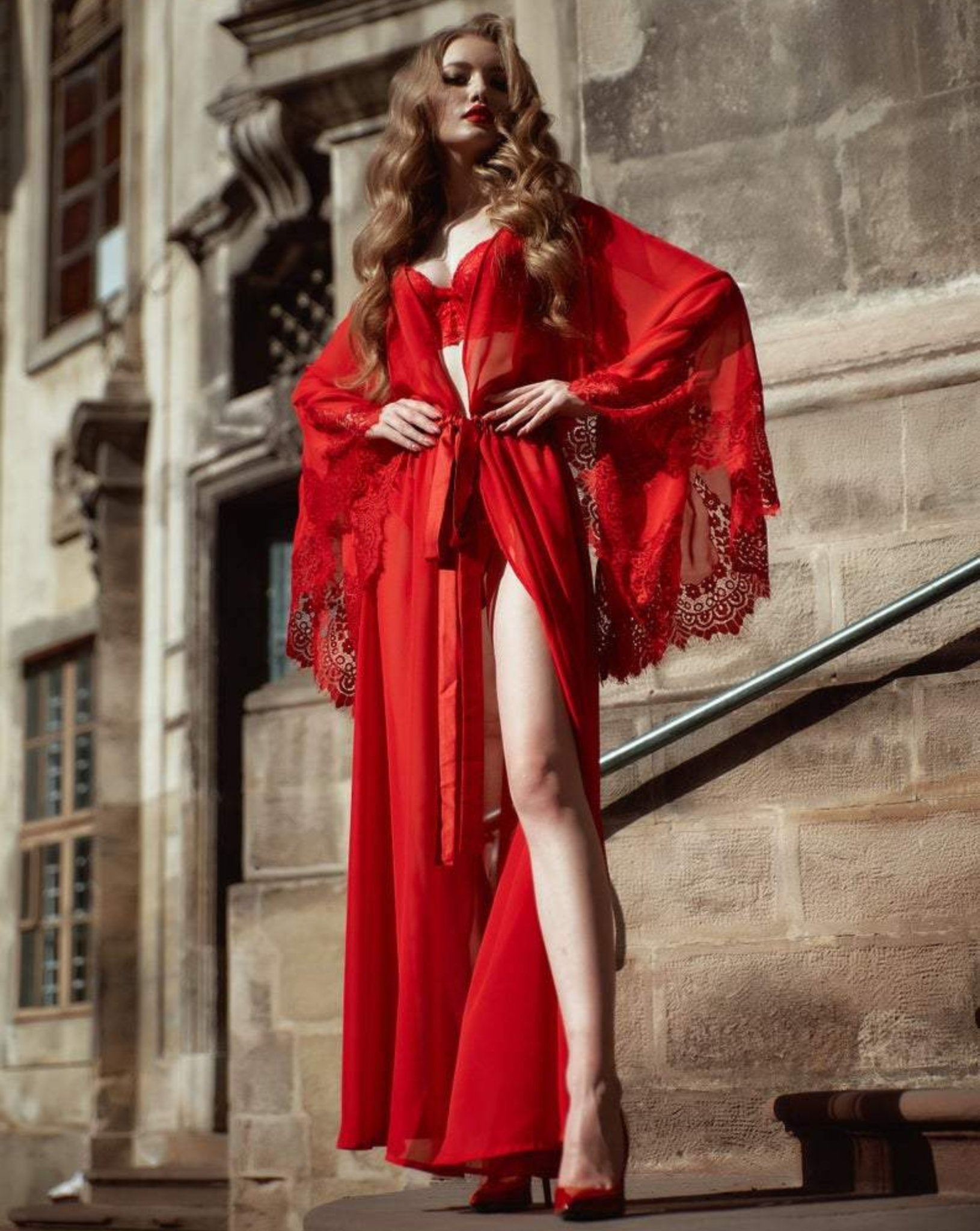 Sabina Elegant Sheer Robe